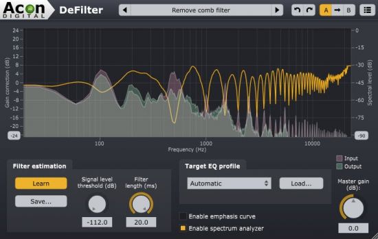 Acon Digital DeFilter 1.2.0 (Win/Mac)