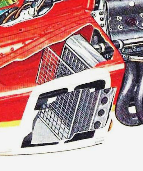 Radiator and pod left side Betti cutaway drawing  72C