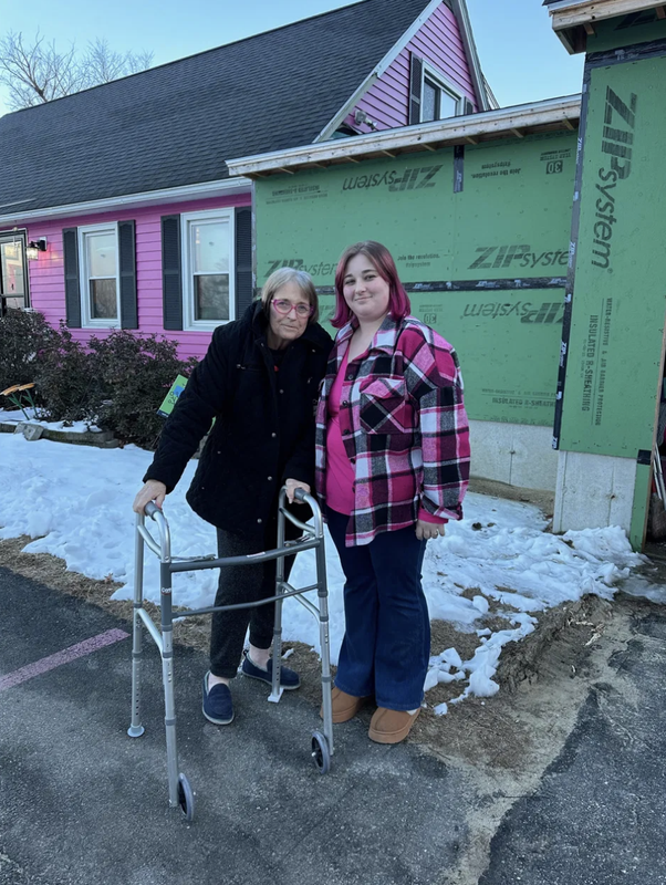 Rebecca Boutin and her mother