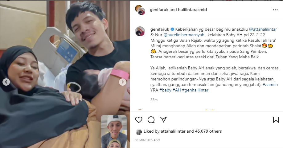 Harapan Orang Tua Atta Halilintar usai cucunya lahir