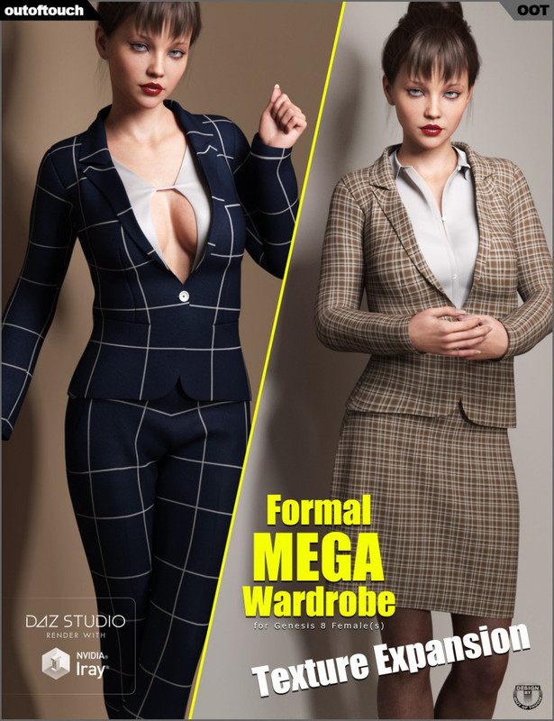 Formal MEGA Wardrobe for Genesis 8 Female(s) Texture Expansion