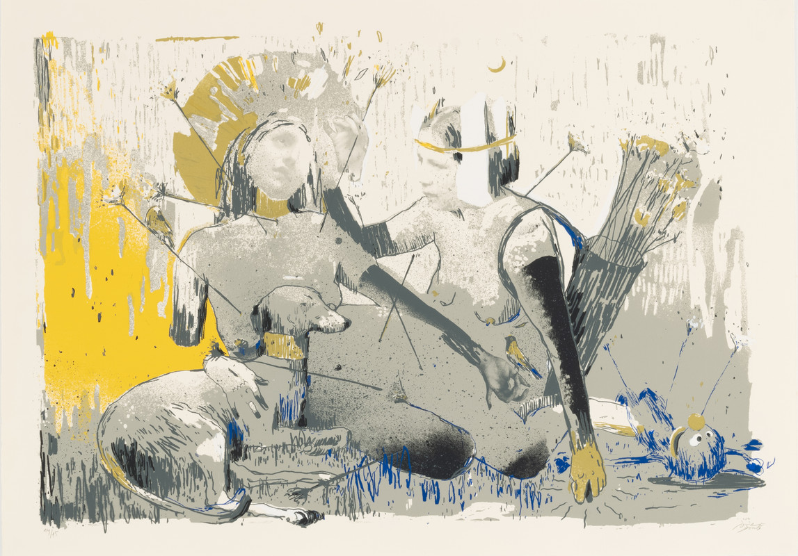 Javier Garló, Santa Ponsa, Screen print on Somerset Velvet soft White 300 grms, Ed 15   5AP, 70 x 10