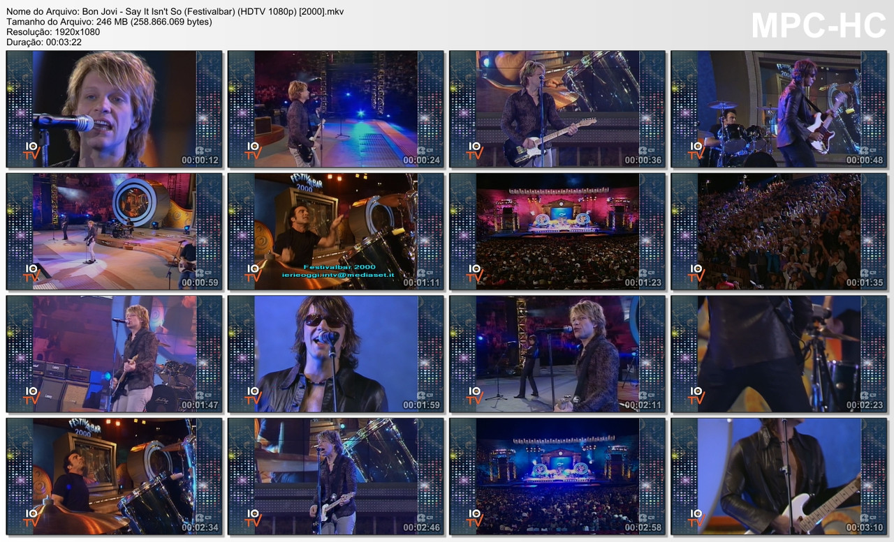 Bon Jovi - Say It Isn't So (Festivalbar) (HDTV 1080p) [12.09.2000]