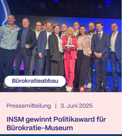 Preisverleihung INSM Bürokratie-Museum
