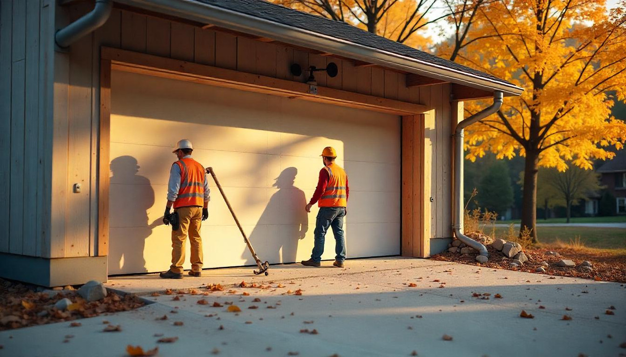 гараж из сэндвич панелей