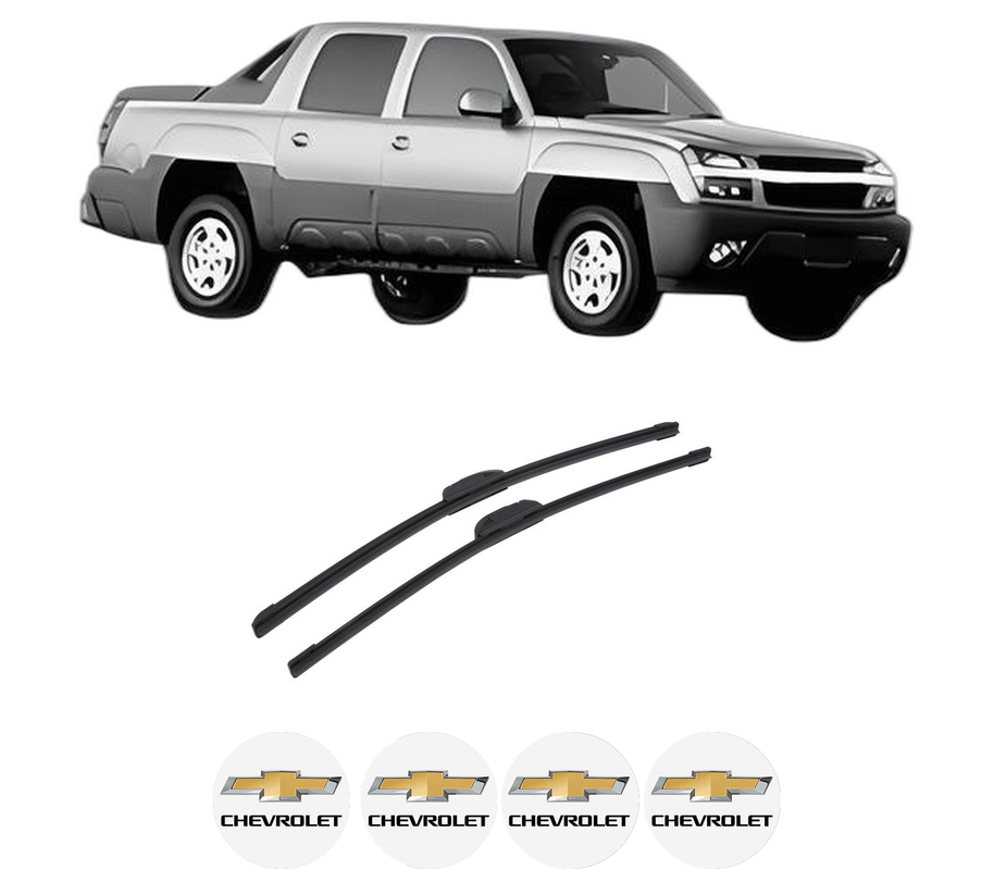 Set stergatoare auto CHEVROLET AVALANCHE din 2000-2013, pentru parbriz auto, 2 bucati, Bosch Aerotwin Retrofit, din cauciuc siliconat rezistent, 4 Stickere Auto CHEVROLET