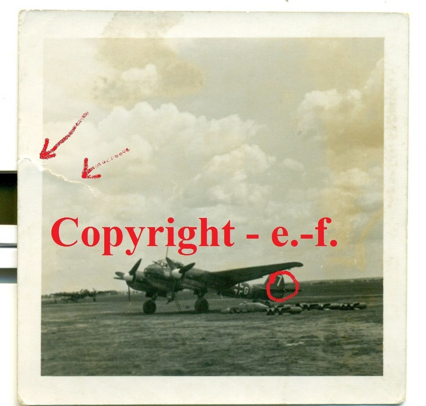 FOTO - FLUGZEUG - JU 88 - KG 51 Edelweiß - STAFF