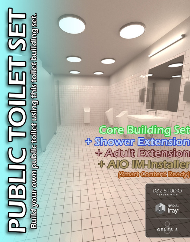 Public Toilet Construction Complete Set (AIO IM-Installer)