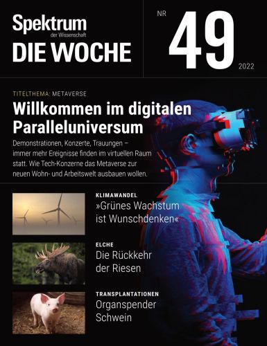 Cover: Spektrum der Wissenschaft Die Woche Magazin No 49 2022