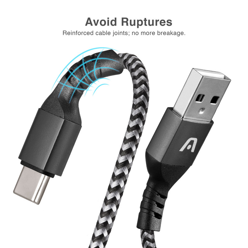Gráfico mostrando la aplicación del cable con diversos dispositivos USB-C.