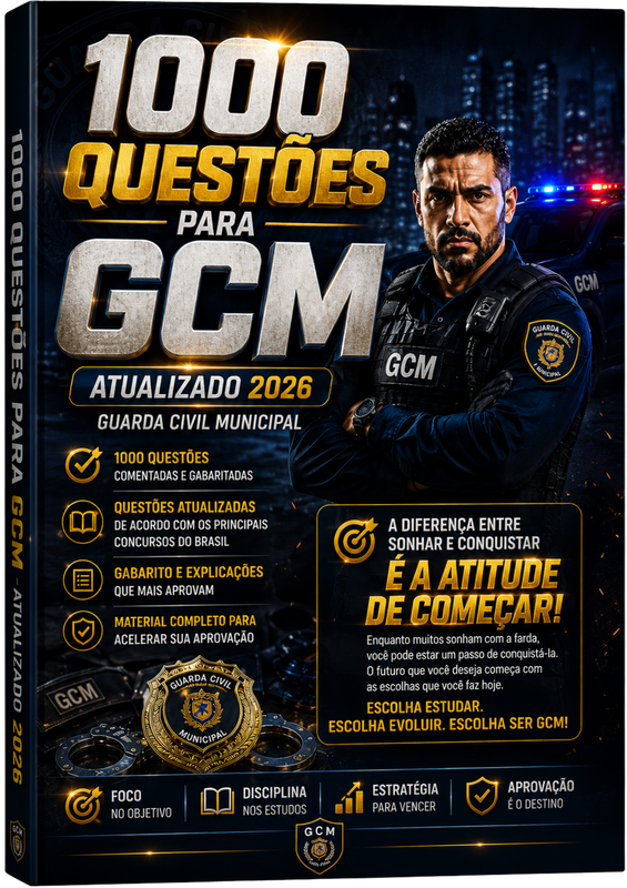 Capa do eBook 1000 Questões GCM