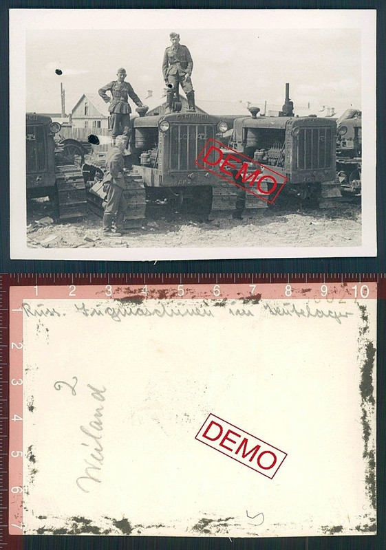 (052) Orig. Foto Raupenschlepper Panzer Russland