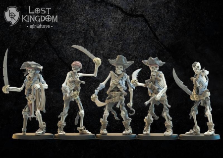 Skeleton Buccaneers - 3D Print Model