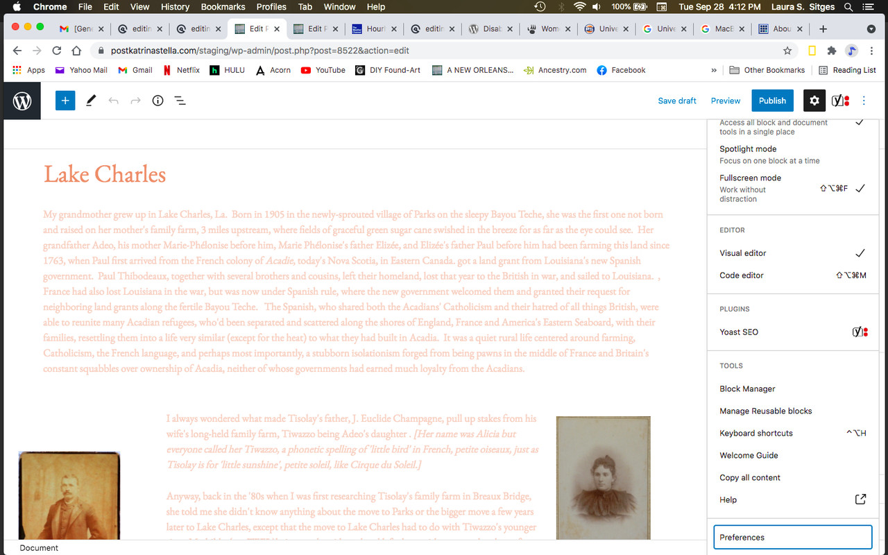 editor page background color didn't transfer