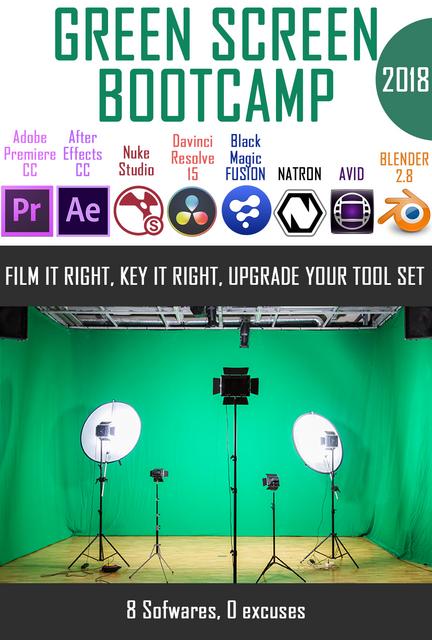 GREEN SCREEN BOOTCAMP 2018 Key it right with 8 softwares GREEN SCREEN BOOTCAMP 2018 Key it right with 8 softwares
