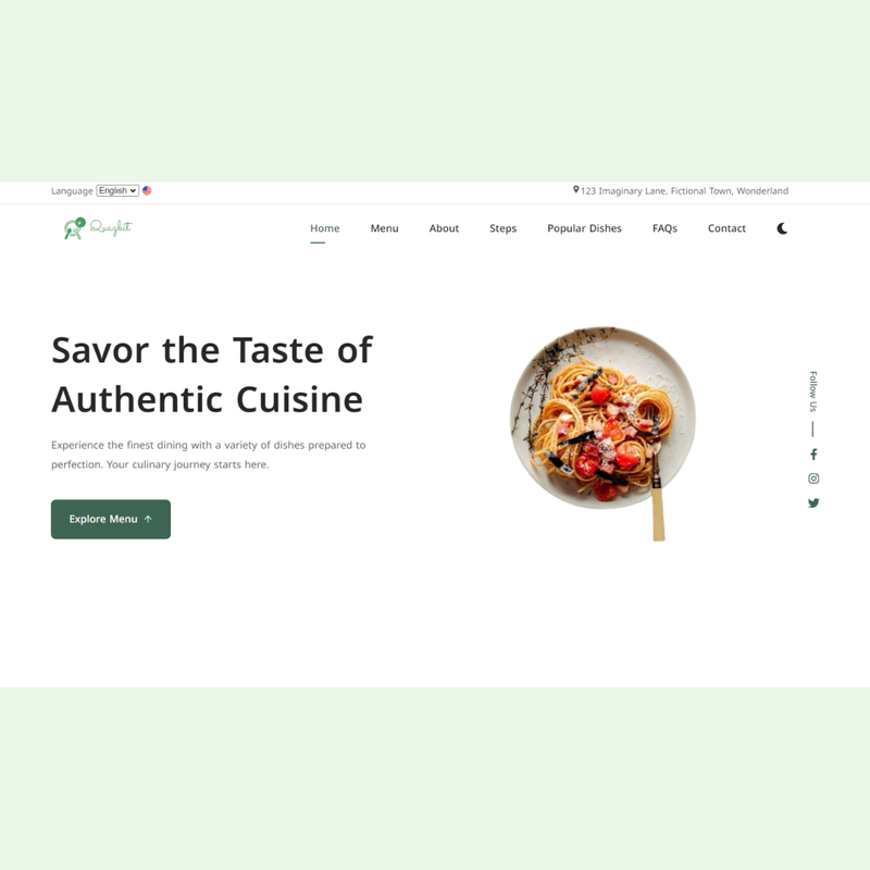 Quazbit Restaurant E-Commerce