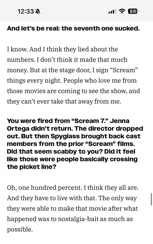 Melissa Barrera shades Scream 7 actors, claims studio lied about box ...