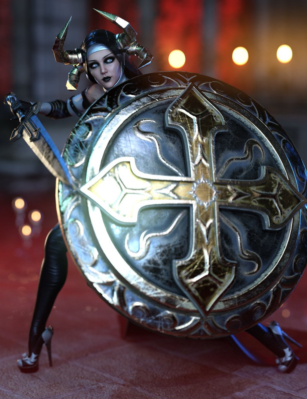 Dark Nun Weapons for Genesis 8 and 8.1 Females Dark Nun Weapons for Genesis 8 and 8.1 Females
