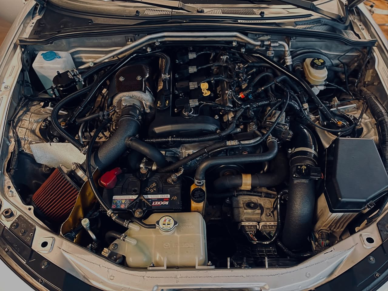 Mazda MX-5 NC 2.0 forged turbo engine bay GT2860RS