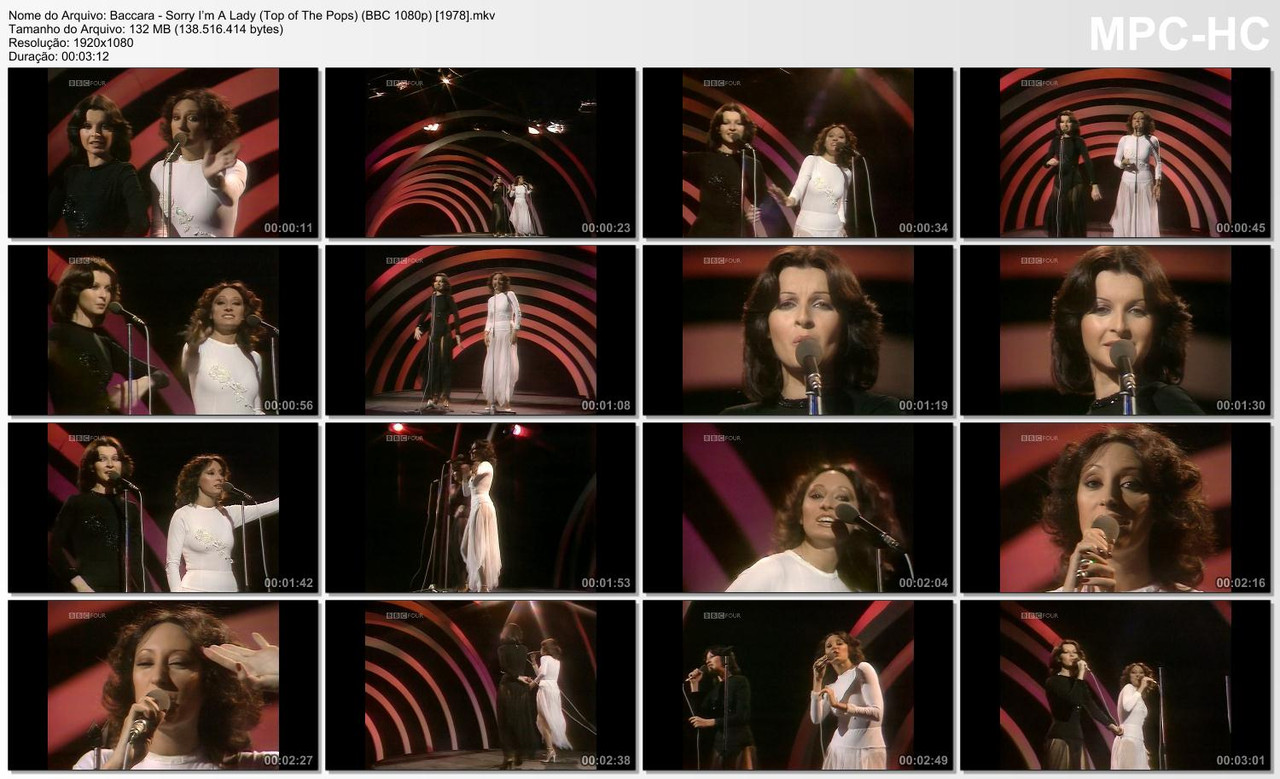 Baccara - Sorry I’m A Lady (Top of The Pops) (BBC 1080p) [09.02.1978]