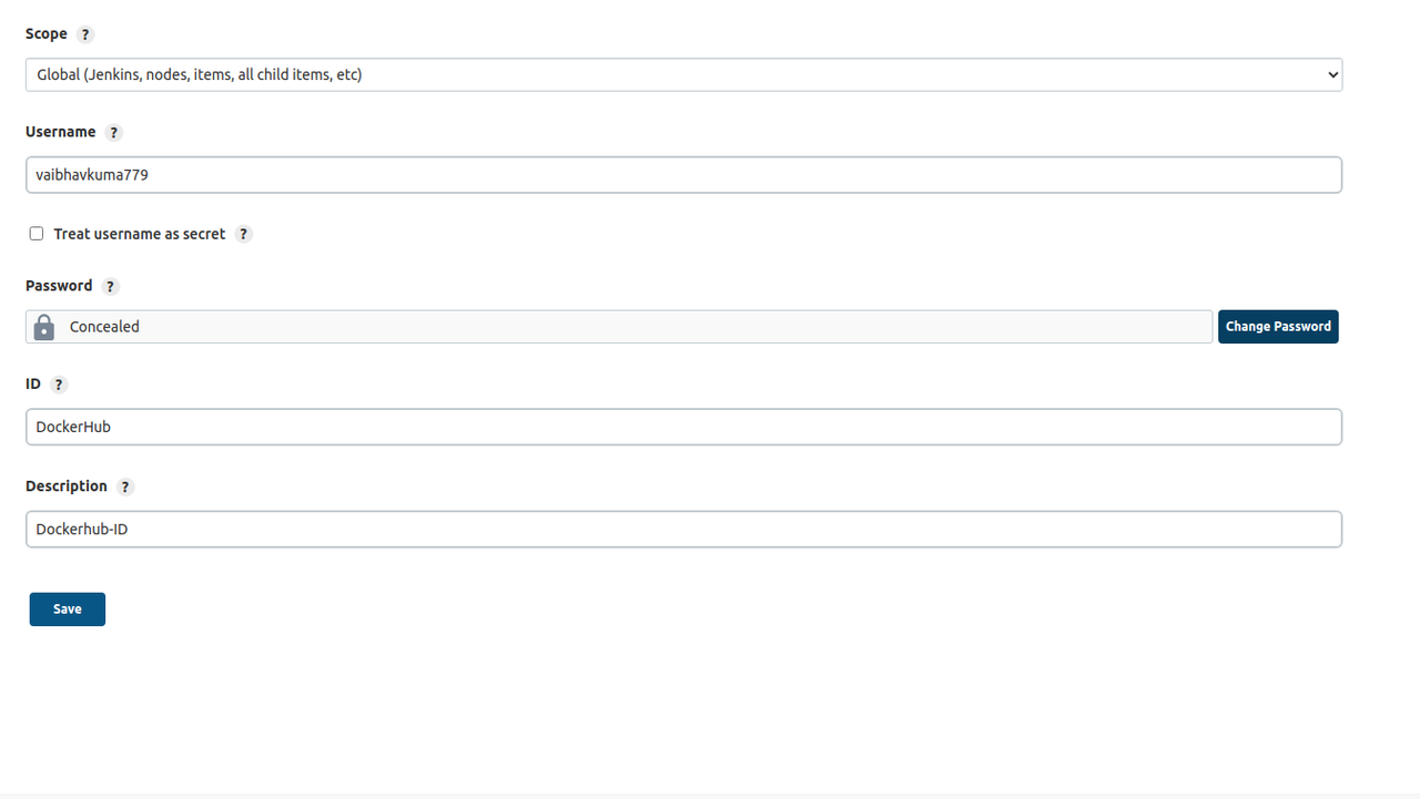 Crediantials on Jenkins