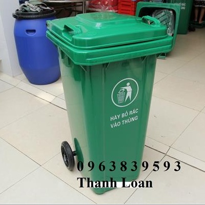 Thùng rác nhựa 120L - Thùng đựng rác công nghiệp giá tốt  Thung-dung-rac-nhua-hdpe-120l