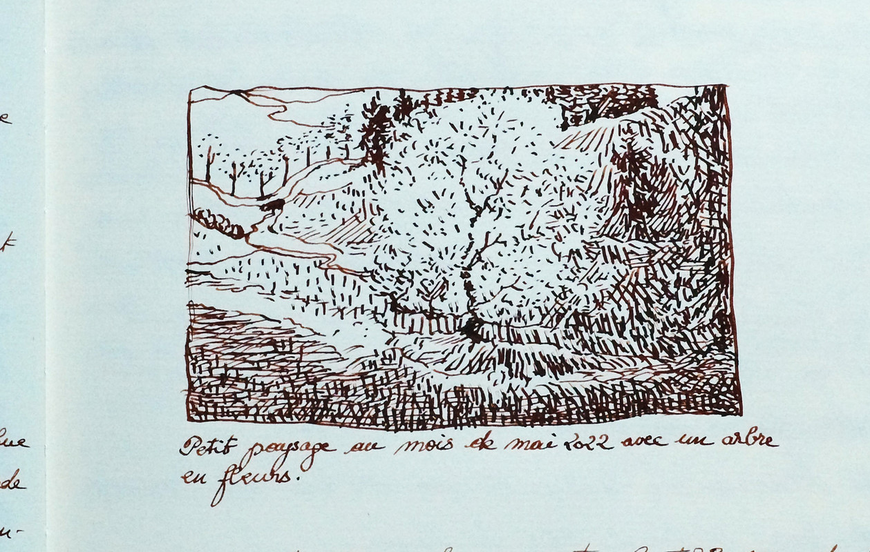 Petit Paysage . carnet mai 2022.