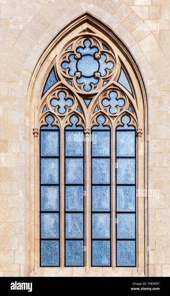 ornamented window of a cathedral in gothic style TAEMDY