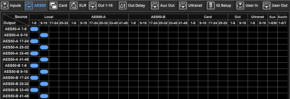 Rack AES Output