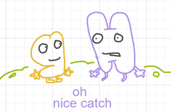 A panel from Ready Oar Knot, episode three of the Board Boards object show by Furretwalk/WalkingFurret.