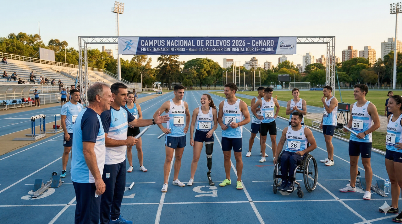 Atletismo: Finalizó con éxito el Campus Nacional de Relevos en el CeNARD