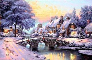 thanh - Thơ hoạ Nguyễn Thành Sáng & Tam Muội (1637) Thomas-Kinkade-Winter-winter-23436538-1024-667