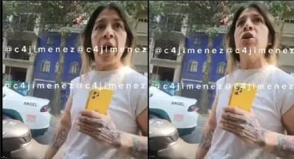Escandalo en la calle: Mujer amenaza a policías que intentaban arrestar a su hijo