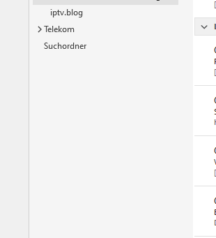 Leerer Ordner in Outlook