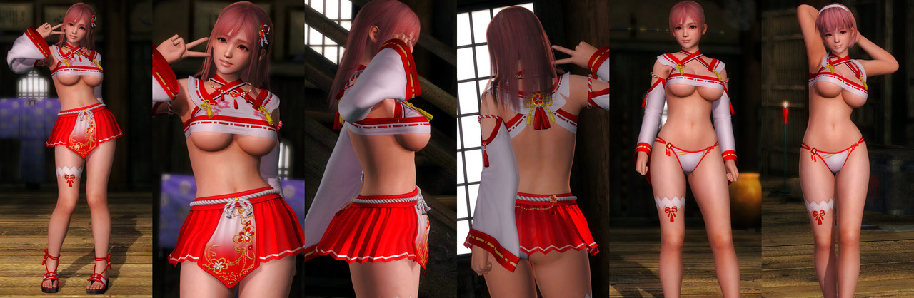 Honoka DOAXVV Red Plum Shrine Visit