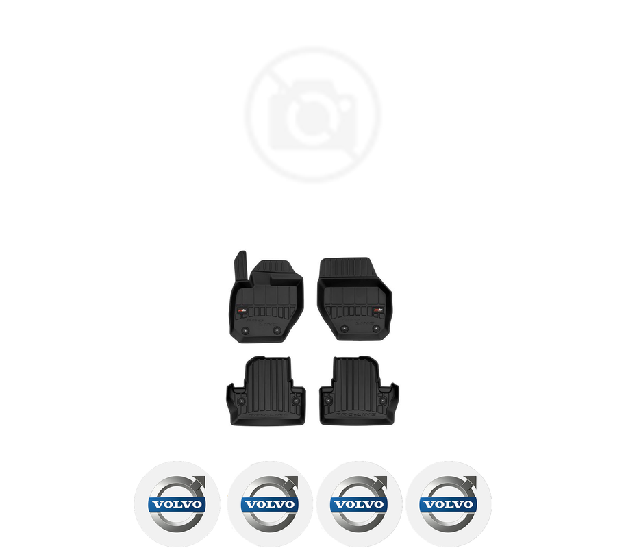 Set covorase presuri VOLVO V60 I din 2010-2018, auto, din cauciuc thermoplastic, 4 Stickere auto cu VOLVO