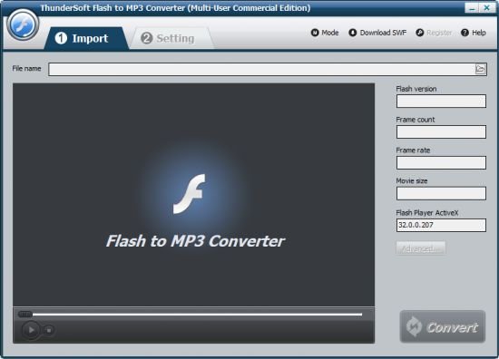 ThunderSoft Flash to MP3 Converter 3.6.0