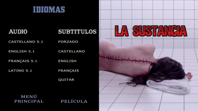 2 - La Sustancia (The Substance) [DVD9 Custom][Pal][Cast/Ing/Fra/Lat][Sub:Varios][Terror/C.Ficción][2024]