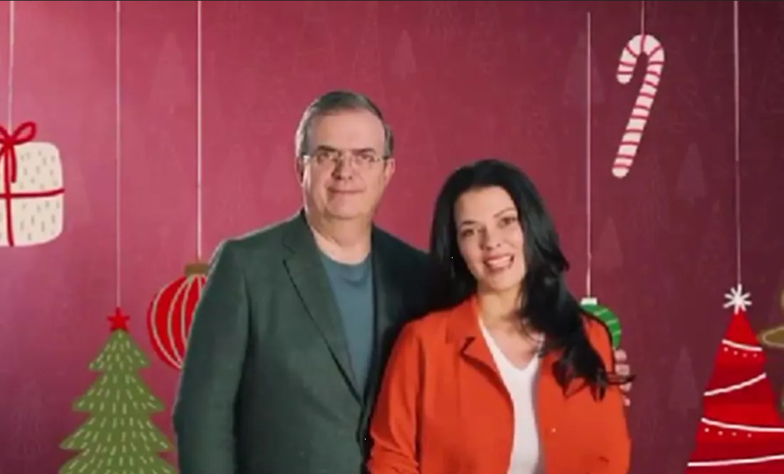 Marcelo Ebrard y su esposa desean una feliz navidad y un prospero 2024