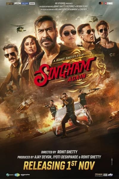 Singham Again (2024) Hindi Movie WEB-DL ESub – 480p [450MB] || 720p [1.2GB] || 1080p [2.8GB]