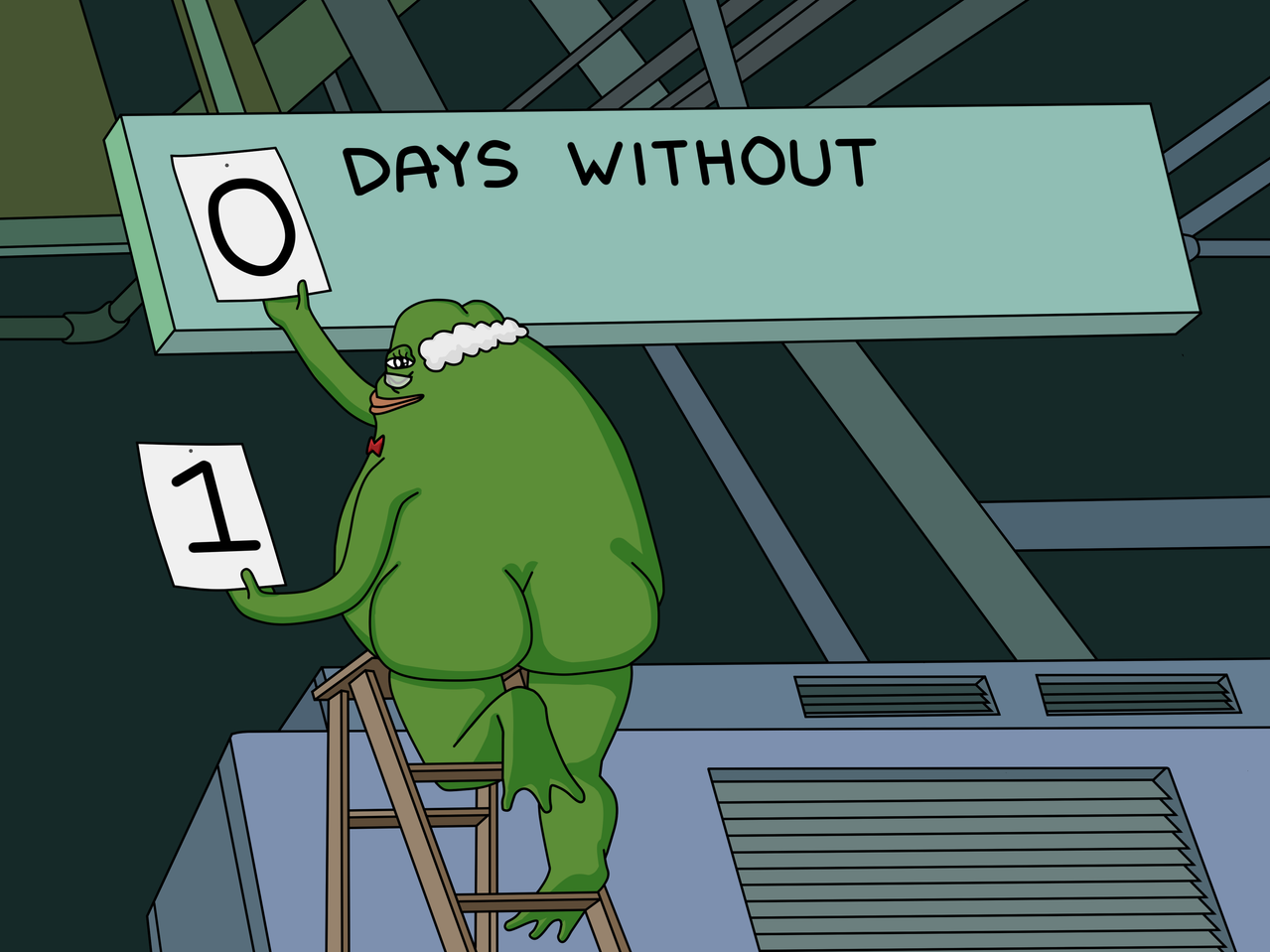 Simpsons Groyper Days Without Prof Groyp Template V2