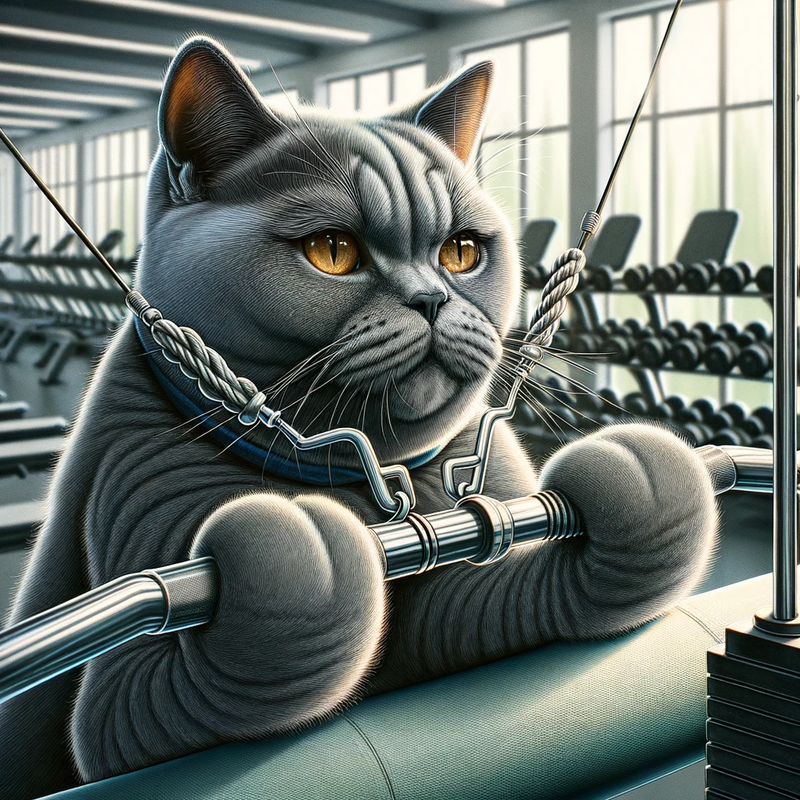 DALL-E-2023-10-25-15-20-43-Artistic-rendering-of-a-gray-British-Shorthair-cat-immersed-in-a-worko.png