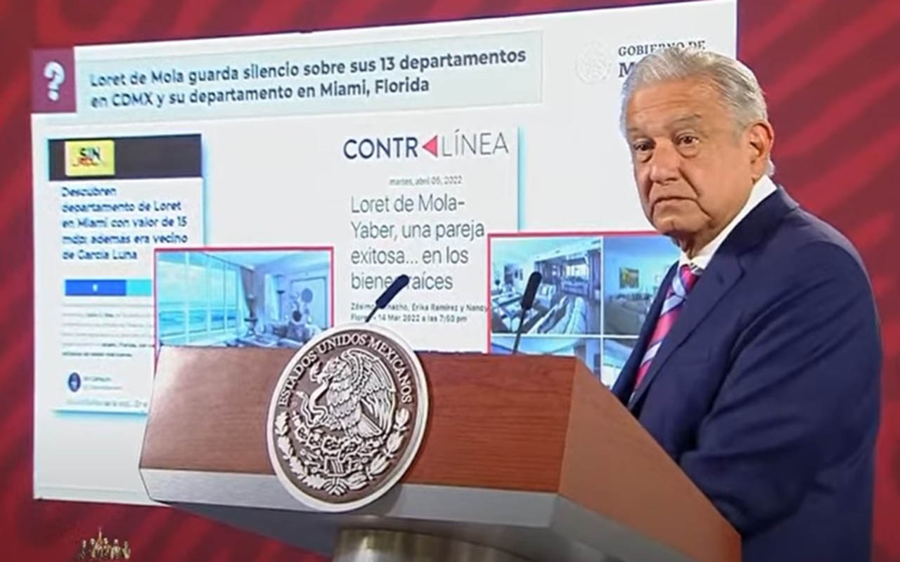 AMLO exhibe millonaria propiedad de Loret de Mola