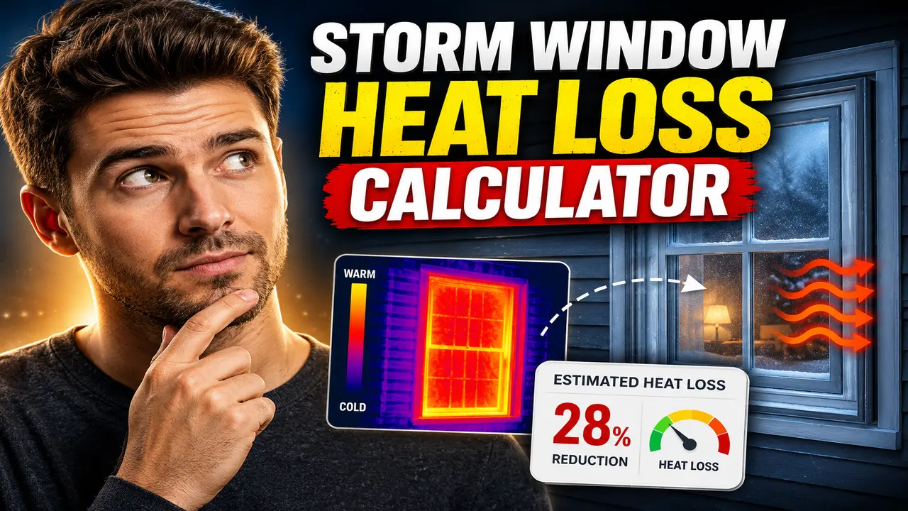 Storm Window Heat Loss Calculator