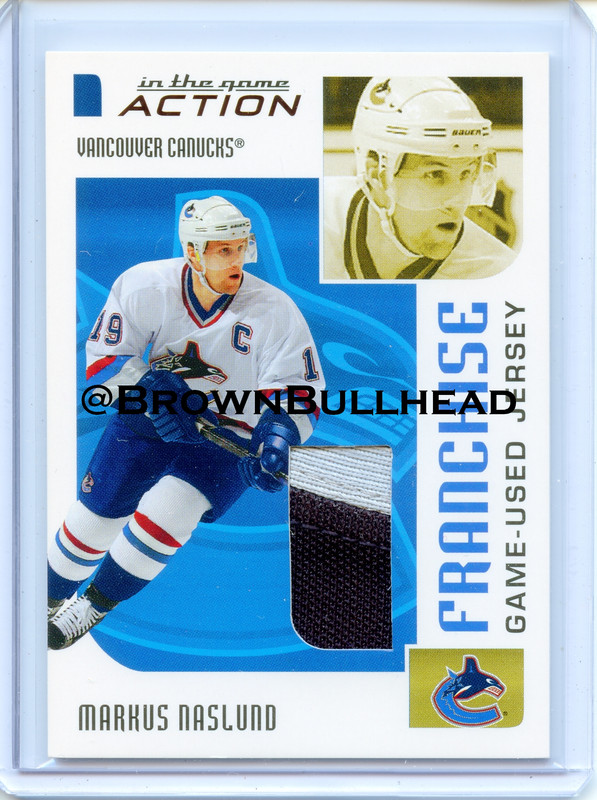 2003-04 ITG Action Jerseys #M-269 [Markus Naslund] [Vancouver Canucks] [Franchise] [~100] [swatch=si