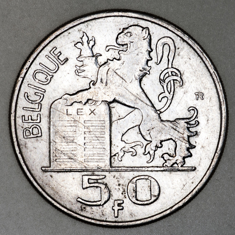 50 francos Bélgica 1948 (leyenda en francés) PAS6562