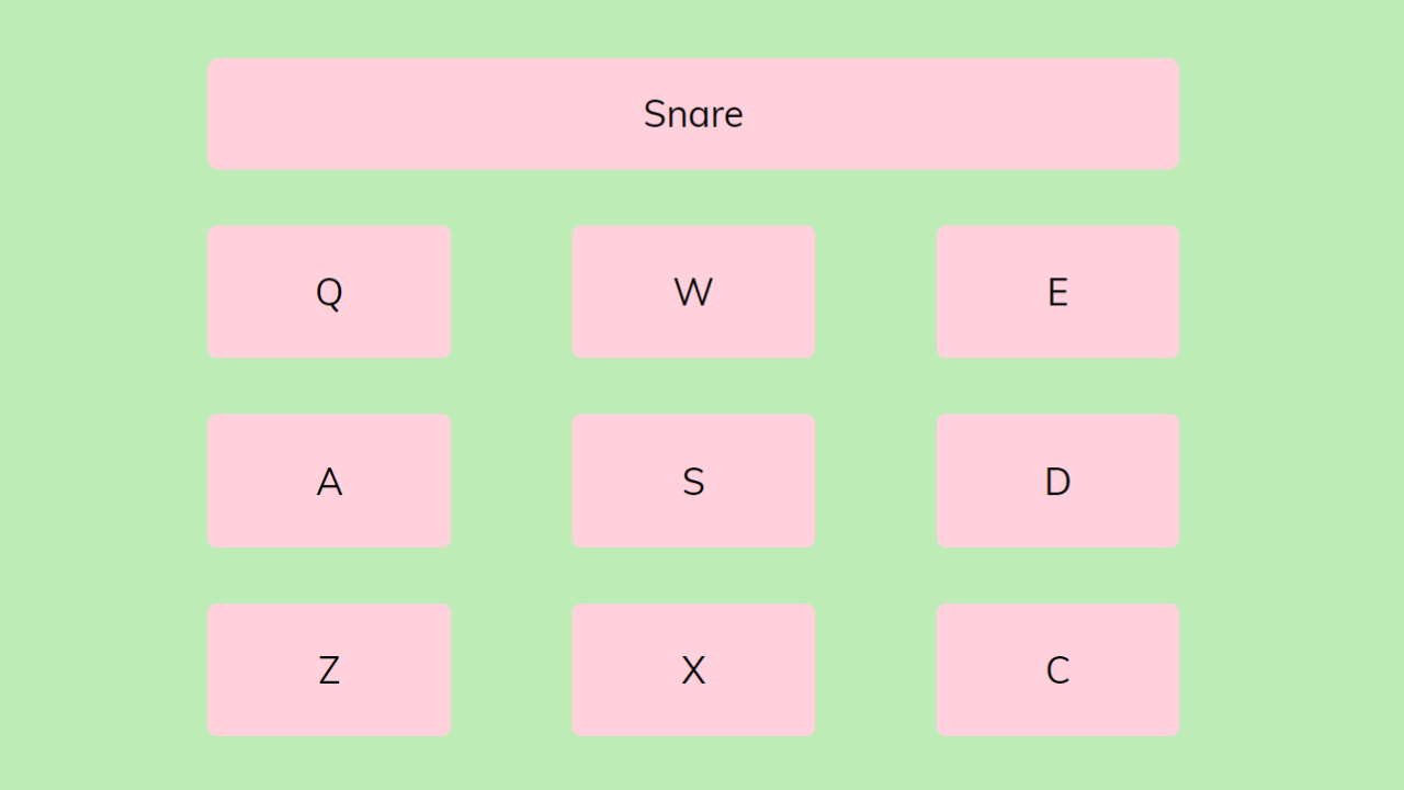 Drum Machine page