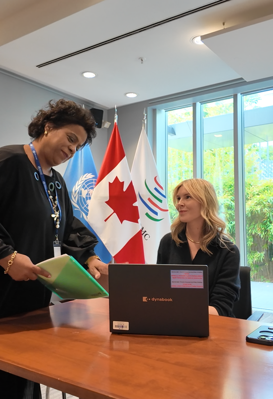 Caroline Middelsdorf at the World Health Organization Geneva
