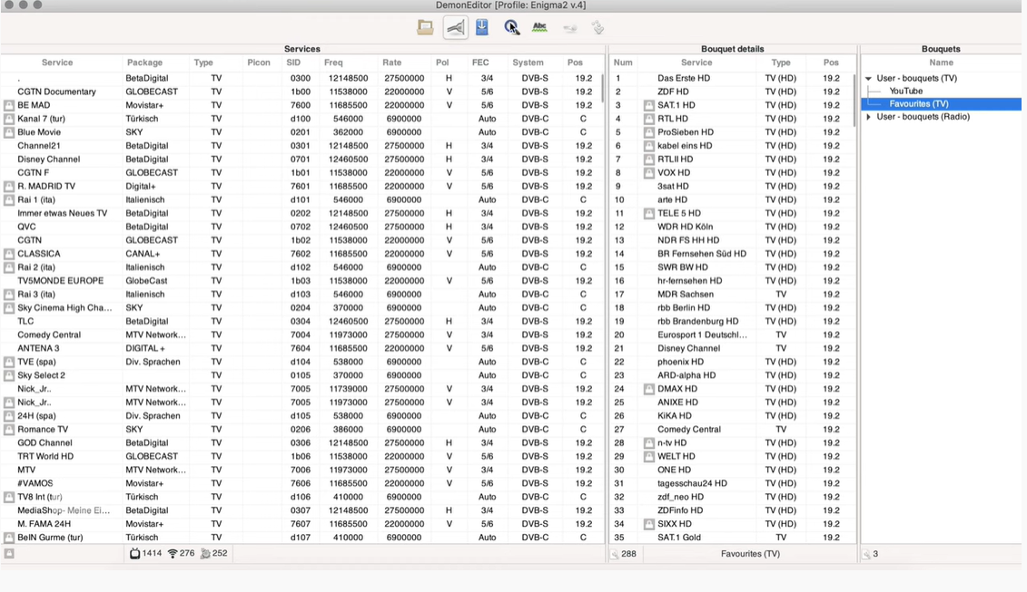 DemonEditor - Enigma2 Channel List - Settings Editor - Linux Satellite  Support Community