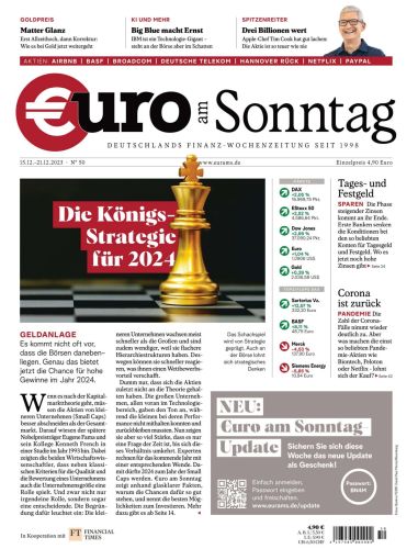 Cover: Euro am Sonntag Finanzmagazin No 50 vom 15  Dezember 2023
